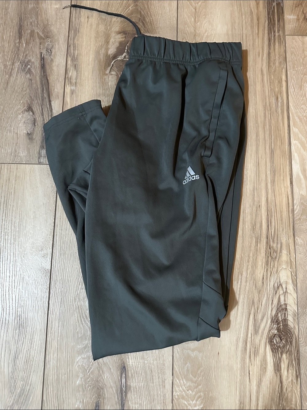 adidas Kids Dark Gray/Black Athletic Joggers